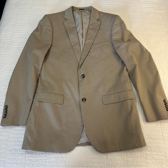 Madison Other - Madison Modern Fit Suit Jacket 40L Stretch Beige New Without Tags